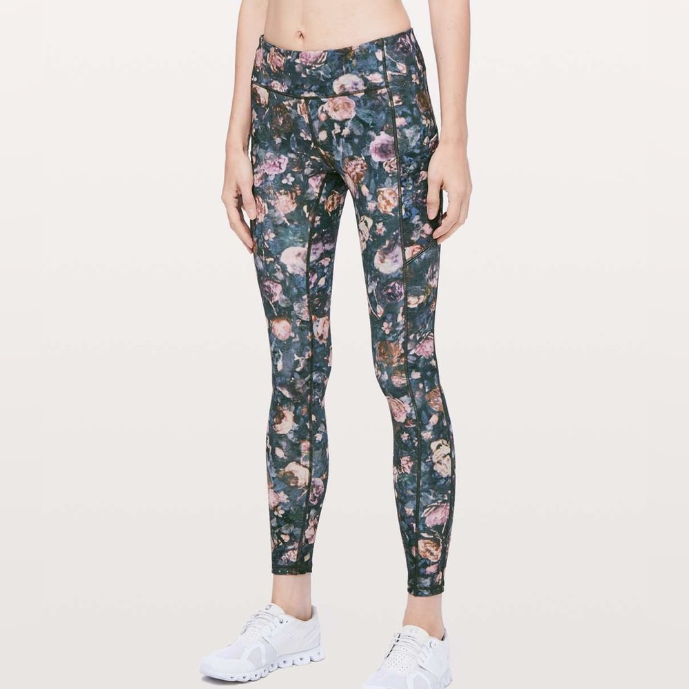Lululemon Speed Up Tight Leggings Frosted Rose Multi
